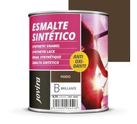 JOVIRA PINTURAS Smalto diretto su ossido lucido. Protegge e decora le superfici metalliche nuove o deteriorate senza bisogno di primer. (750 Millilitri, Marrone)