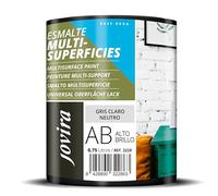 JOVIRA PINTURAS Smalto multisuperficie all’acqua ad alta lucentezza. Decora e protegge superfici di difficile adesione. (750 Millilitri, Grigio Chiaro Neutro)
