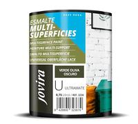 JOVIRA PINTURAS Smalto Multisuperficie all’Acqua ultra opaca. Decora e protegge superfici di difficile adesione. (750 Millilitri, Verde Oliva Scuro)