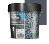 JOVIRA PINTURA Smalto per cemento stampato, per il ripristino di pavimenti in cemento (4 Litri, Grigio). C-04
