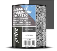 JOVIRA PINTURAS Smalto per cemento stampato. Resina, per il ripristino di pavimenti in cemento. (750 Mililitres, Antracite). E-08