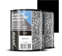JOVIRA PINTURAS Smalto per cemento stampato. Resina, per il ripristino di pavimenti in cemento. (2x750 Millilitri, Nero). E-09-2