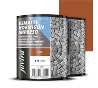 JOVIRA PINTURAS Smalto per cemento stampato, Resina per il ripristino di pavimenti in cemento, (Rosso, 750 ml (Confezione da 2))