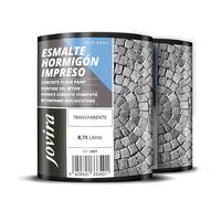 JOVIRA PINTURAS Smalto per cemento stampato. Resina, per il ripristino di pavimenti in cemento. (2x750 Millilitri, Transparente). E-10-2