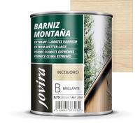 JOVIRA PINTURAS Vernice Clima Estremo, vernice per legno per esterni e interni, vernice per legno incolore-trasparente. Resistenza speciale in zone montane. (750 Millilitri, Lucido)