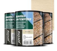 JOVIRA PINTURAS Vernice impermeabile per la cura e la decorazione di legno in esterni. (3 x 750 millilitri, brillante)