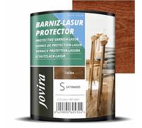 JOVIRA PINTURAS Vernice - Lasur protettiva satinato a base d'acqua. Protegge, decora e impreziosisce tutti i tipi di legno. (750 Millilitri, Mogano). D-23