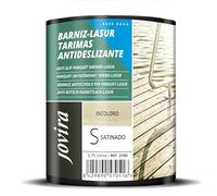 JOVIRA PINTURAS. Vernice - Lasur Protettore Tarmie antiscivolo all'acqua, protegge e abbellisce le piscine e giardini. (750 Millilitri, Incolore)