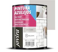 JOVIRA PINTURAS Vernice Per Piastrelle 750 ml | a Base d'acqua. Date un nuovo look alla vostra cucina e al vostro bagno (750 Millilitri, Grigio Humo). F-15