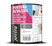 JOVIRA PINTURAS Vernice Per Piastrelle a Base d'acqua. Date un nuovo look alla vostra cucina e al vostro bagno. (750 Millilitri, Grigio Acciaio)
