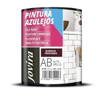 JOVIRA PINTURAS Vernice Per Piastrelle |750 ml| Alta Brillantezza|a Base d'acqua. Date un nuovo look alla vostra cucina e al vostro bagno. (750 Millilitri, Burdeaux scuro) -T