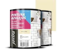 JOVIRA PINTURAS Vernice per piastrelle ad acqua. Dai una nuova immagine alla tua cucina e al tuo bagno. (2 x 750 millilitri, Nocciola)