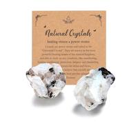 Jovivi 2 Pezzi Pietra Grezza Naturale per Cristalloterapia Minerali Grezzi Pietre e Cristalli Reiki Guarigione Meditazione Pietra di Luna Grezza Roccia Decorazione Interni Aromaterapia 4-5,5cm
