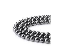 JOVIVI 8mm Perline in Pietra Naturali di Ematite Non Magnetico per Gioielli Fatti a Mano Perline di Pietre e Cristalli Gemme Rotondi per Bracciale Collana Fai da Te Creazione di Gioielli (96pz)