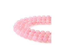 JOVIVI 8mm Perline in Pietra Naturali di Quarzo Rosa per Gioielli Fatti a Mano Perline di Pietre e Cristalli Dure Gemme Rotondi per Bigiotteria Bracciale Collana Fai da Te Creazione di Gioielli (96pz)