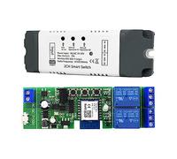 Jovryn 1 Pezzo Tuya Smart WiFi Switch Relay Module 2 CH 7-32V /App Wireless per Home