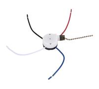 Jovryn 1 PZ Interruttore Luci Ventilatore da Soffitto ZingEar ZE-208S E89885 Interruttore Ventilatore 3 Velocità 4 Fili Tirare Catena, Interruttore Luci Ventilatore,