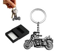 JOVYTH 1 Pezzo Portachiavi Casco Moto 3D, Mini Accessorio Metallo per Chiavi, Regalo per Uomo e Donna con Scatola per Compleanni e Vacanze