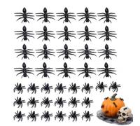 JOVYTH 20 Formiche Finte e 20 Ragni Finti Neri Realistici, Insetti Finti per Scherzi, Decorazioni Halloween, Accessori Festa, Giochi di Società, Riusabili, per Decorazione Torte, Piante e Scuola