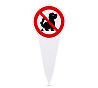 JOVYTH Cartello Divieto Cacca Cani, Segnale Giardino, 30x15cm, Vietato Fare Bisogni, PVC Resistente, Per Parchi, Aree Giochi, Ingressi, Prato