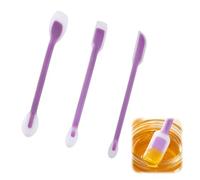 JOVYTH Set 3 Pezzi Spatola In Silicone 2-in-1, Leccapentole Con Cucchiaio Per Barattoli Stretti, Spatola Cucina Multiuso Per Marmellata, Crema E Nutella
