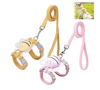JOVYTH Set Pettorina Gatto con Guinzaglio - 2 Pezzi Regolabili, Morbida e Traspirante, Antiscappo, Ideale per Passeggiate e Training, Adatto a Gatti Piccoli