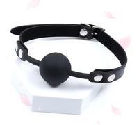 Jowpoe Palla da yoga regolabile in pelle con chiusura a spillo per praticare la forma perfetta della bocca (diametro interno 4 cm)