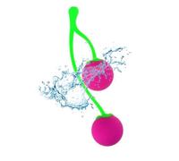 Jowpoe Palla in Silicone Delicato sulla Pelle a Forma di Ciliegia per l'esercizio Quotidiano delle Donne.