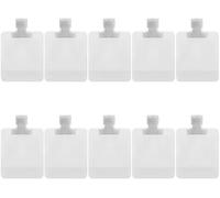 Jowxsx Confezione da 10 sacchetti da viaggio da 30 ml, trasparenti ricaricabili, contenitori da toeletta portatili, kit di contenitori per cosmetici ricaricabili a prova di perdite, sacchetti