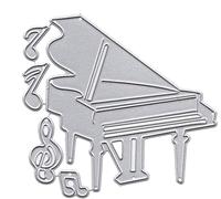 Jowxsx Fustella per pianoforte Stencil, Stampi per modelli in metallo Fustelle per tagliare Stencil per scrapbooking fai-da-te Album fotografico Fustelle decorative in carta per goffratura per la crea