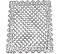 Jowxsx Stencil per fustelle a griglia, stampi per modelli in metallo, fustelle per tagliare, per scrapbooking fai da te, album fotografici, fustelle decorative in carta per goffratura, per la creazion