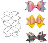 Jowxsx Stencil per fustelle con fiocco, stampi per modelli in metallo Fustelle per tagliare Stencil per scrapbooking fai-da-te Album fotografico Fustelle decorative in carta per goffratura per la crea