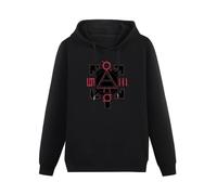 Joxlbo 30 Seconds To Mars Hoody Unisex Ptinted Hoodies Long Sleeve Men's Hooded with Pocket Black L