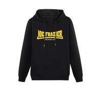 Joxlbo Joe Frazier Smokin Joe Boxing Legend Hoody Unisex Ptinted Hoodies Long Sleeve Men's Hooded with Pocket Black XXL