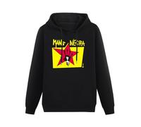 Joxlbo Mano Negra Manu Chao King of Bongo 1991 Album Cover Hoody Unisex Long Sleeve Hooded with Pocket Black S