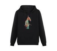 Joxlbo Rew Bojack Horseman Smoking Art Series Printed Hoodie Graphic Hoody Fashion Sweatershirt for Mens Hoodies Pullover Long Sleeve Sweatshirts XL