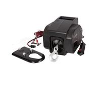 JOXLOVER Avvolgicavo, 2000lb-3000lb 12V 24V Argano Elettrico Portatile for Auto, Camion, chiatta, rimorchio, utensile Manuale, Fune di Acciaio per attività all'aperto(50010016 2000LB 12V)