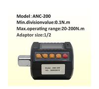 JOXLOVER Chiave dinamometrica, Calibro di coppia digitale 1/2 regolabile for la riparazione della bicicletta Adattatore dell'adattatore elettronica degli strumenti mano per auto, moto(20-200 N.m)