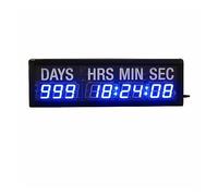 JOXLOVER Orologio Timer da Palestra, LED Conto alla rovescia in Giorni e Tempo for l'evento della Chiesa Mostra Blu da 1,8 Pollici per casa/Garage/Boxe