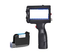 JOXLOVER Stampante portatile a getto d'inchiostro for etichette, macchina for codifica di con data, inchiostro da 12,7 mm in più lingue per magazzini e industria(Printer and 1 ink)