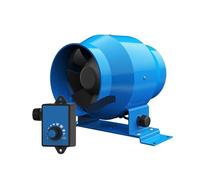 JOXLOVER Ventilatore di scarico, Ventilatore Di Scarico Elettrico Da 4 Pollici For Condotto A Velocità Regolabile Finestra A Cucina Del Flusso D'aria Estrattore Ventilazione Tubo