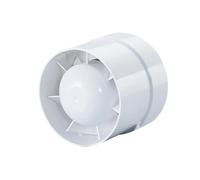 JOXLOVER Ventilatore di scarico, Ventilatore Di Scarico In ABS Rotondo Silenzioso WC A Risparmio Energetico Condotto Estrazione In Linea For Serra Sfiato For Bagno Impermeabile Bianco