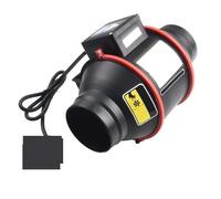 JOXLOVER Ventilatore di scarico, Ventilatore In Linea A Flusso Con Controllo A Velocità A La Di Scarico A Canna Fumaria Da 4 Pollici 100 Mm A Variabile Aria Pulita 45 W/48 W