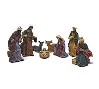 Joy Christmas Natività in Resina Completa da 15 cm Set 8 Pezzi per Presepe