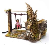 Joy Christmas Pastore per Presepe in Movimento 14 cm x 9 Bimba sull'Altalena 48701