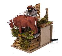 Joy Christmas Pastore per Presepe in Movimento 14 cm x 9 cm con Bue