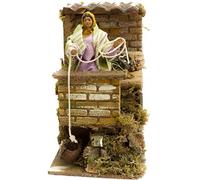 Joy Christmas Pastore per Presepe in Movimento 14 cm x 9 cm Donna al Balcone 42119