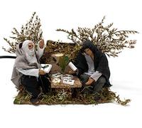 Joy Christmas Pastore per Presepe in Movimento 14 cm x 9 cm Giocatori di Carte 49560