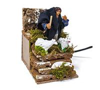 Joy Christmas Pastore per Presepe in Movimento 14 cm x 9 cm Il Pecoraio 40082