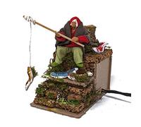 Joy Christmas Pastore per Presepe in Movimento 14 cm x 9 cm Il Pescatore